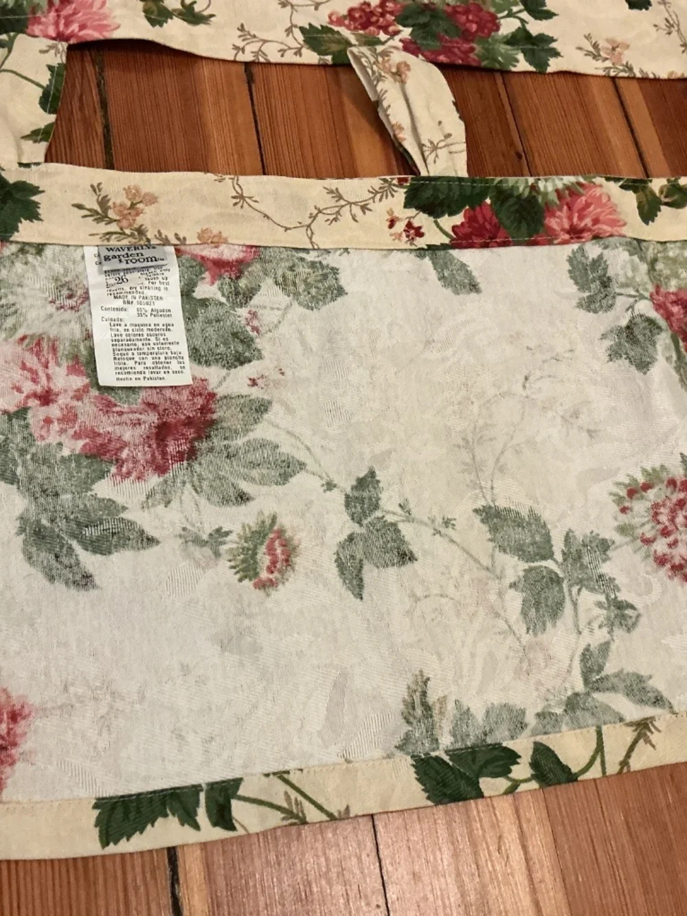 Vintage Waverly Garden Valances